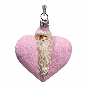 Patricia Breen Santa du Coeur Pink Valentines Heart Glittered